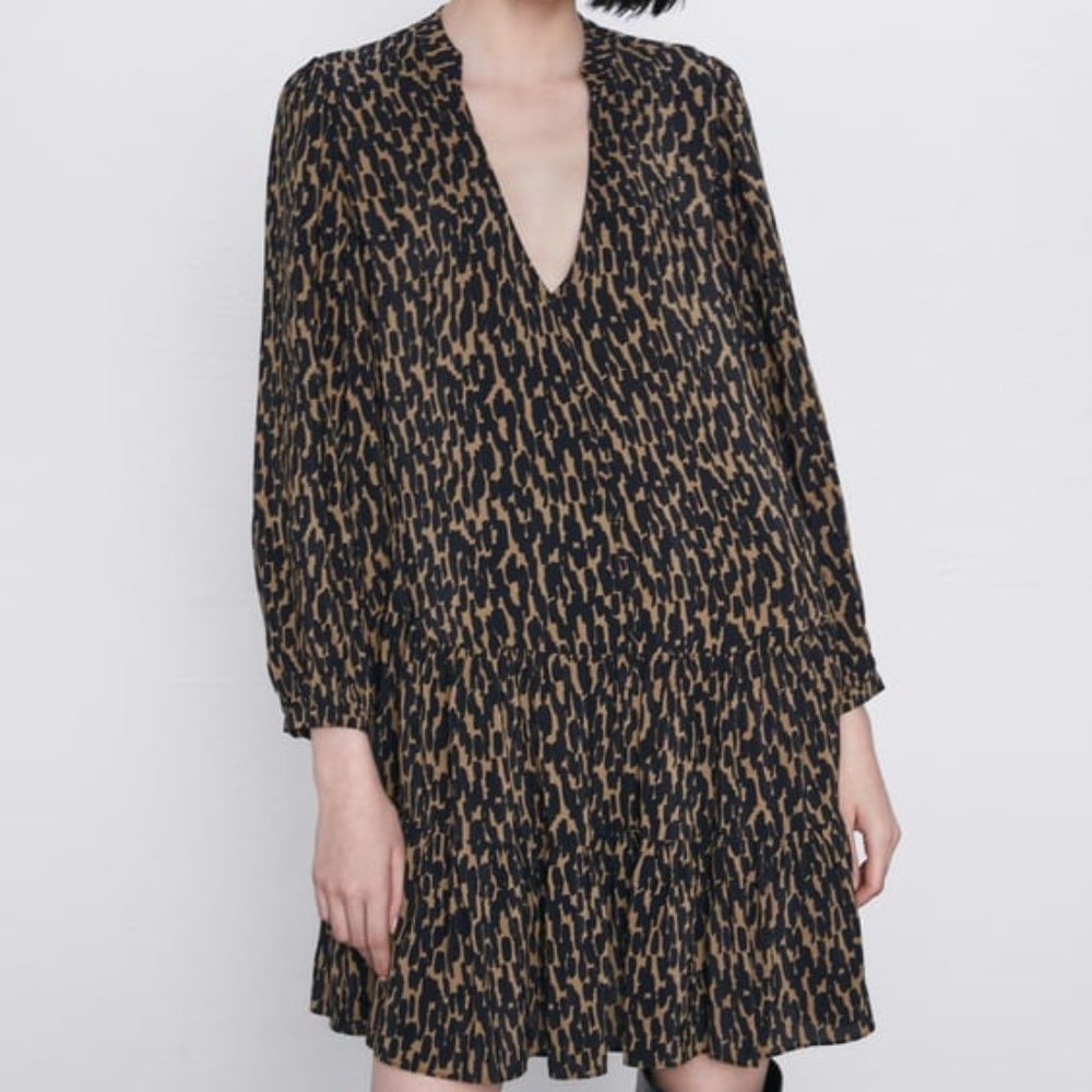Zara Long Sleeve Flowy Dress "The Claris"
